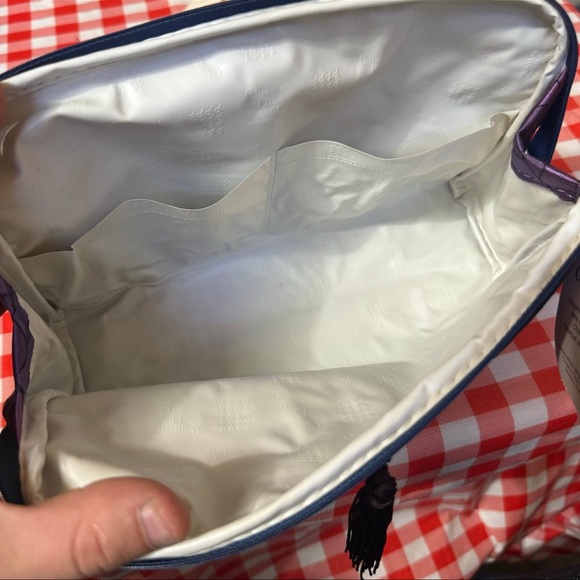 Vintage Christian Dior Makeup Bag Cosmetic Bag Pouch with Original Tag *RARE* - Picture 10 of 11